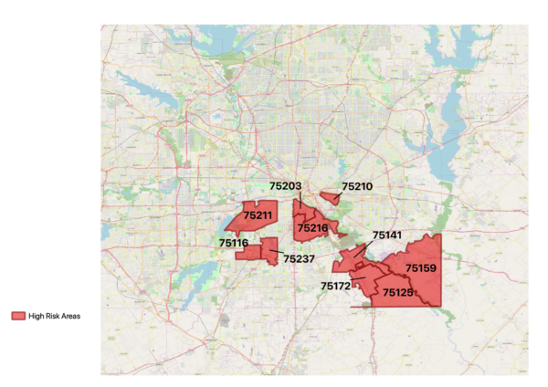 Dallas Risk Maps When Schools Close & Parents Lose Jobs, Kids Go Hungry - CHILDREN AT RISK